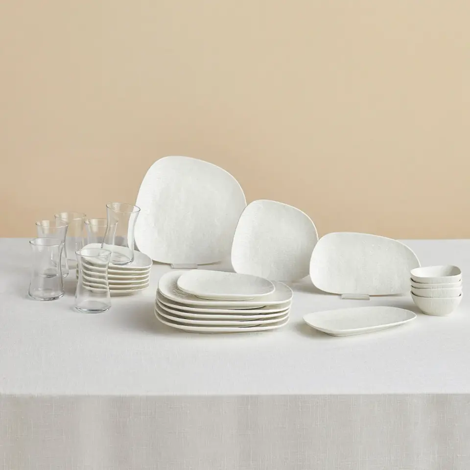 Karaca Forever Bone Cliff 26 Parça 6 Kişilik Kahvaltı Takımı