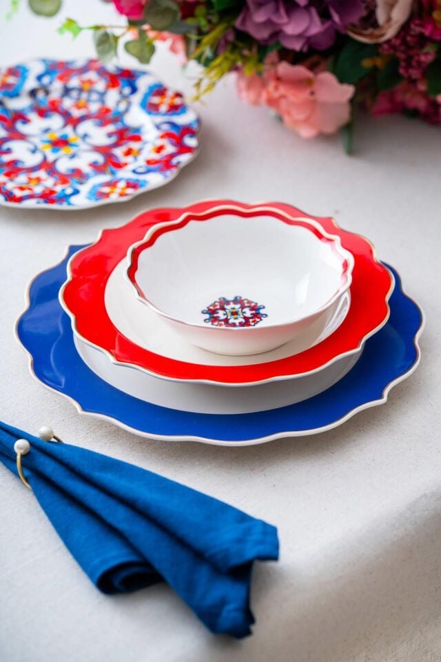 ACAR Felicity 6 Kişilik 24 Parça Yemek Takımı