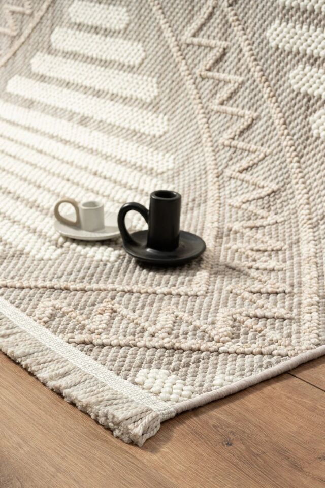 EMPERA Agra - Papaya Modern İskandinav Desenli Oturma Odası Halısı