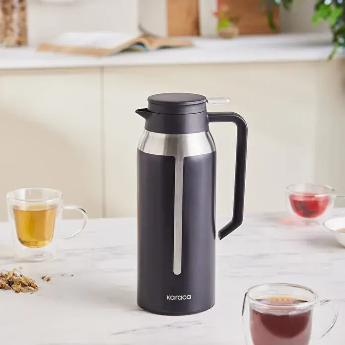 Karaca Mastermaid Çay Termosu Siyah 1,37 L