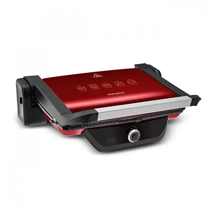 Karaca Gastro Classic 6 Dilim Kapasiteli Izgara ve Tost Makinesi Rouge Red 2000W