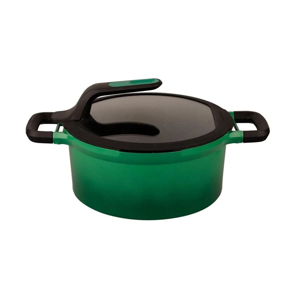 Berghoff Gem Stay Cool Derin Tencere Açık Yeşil 24cm