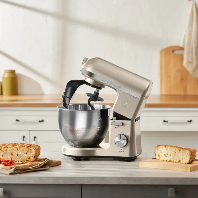 Karaca Mastermaid Chef Pro Çift Kollu Hamur Yoğurma Makinesi Iconic Beige 1500W 5L