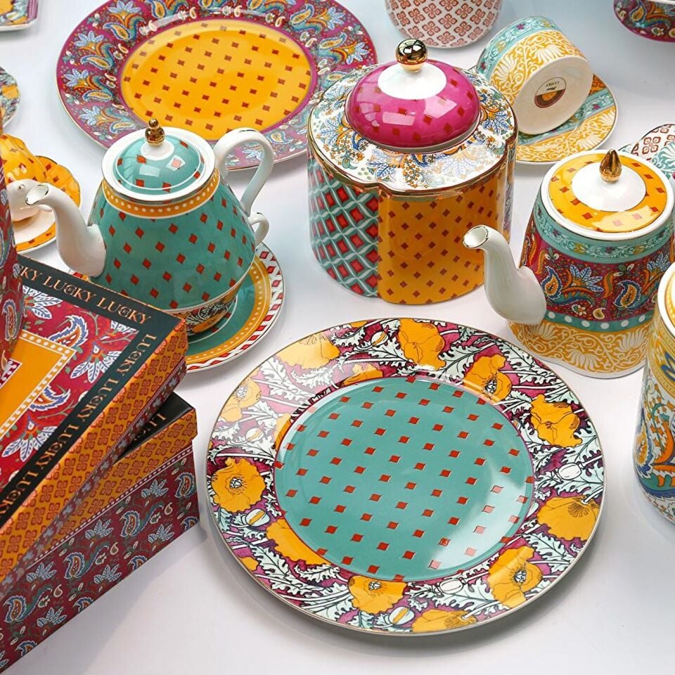 Lucky Art Eliana Bone 20cm 4lu Tabak Seti