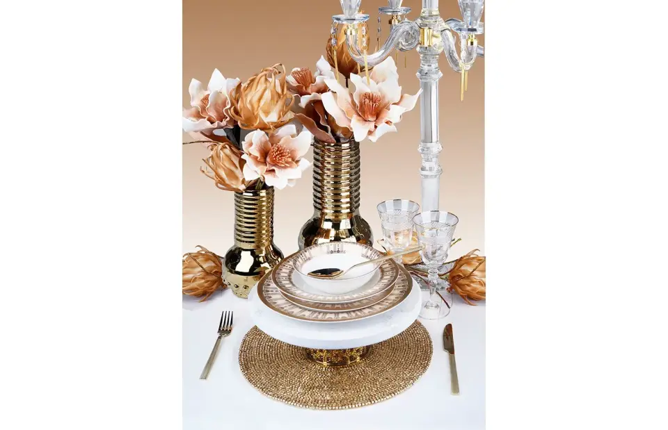 LUCKYART Lysb 074 Bone Chına Queenie 72 Parca Yemek Takımı