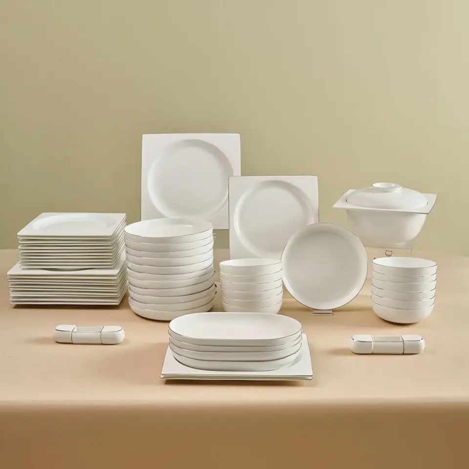 Karaca Red Carpet Collection Fine Pearl Extra Nish 62 Parça 12 Kişilik Yemek Takımı Gold