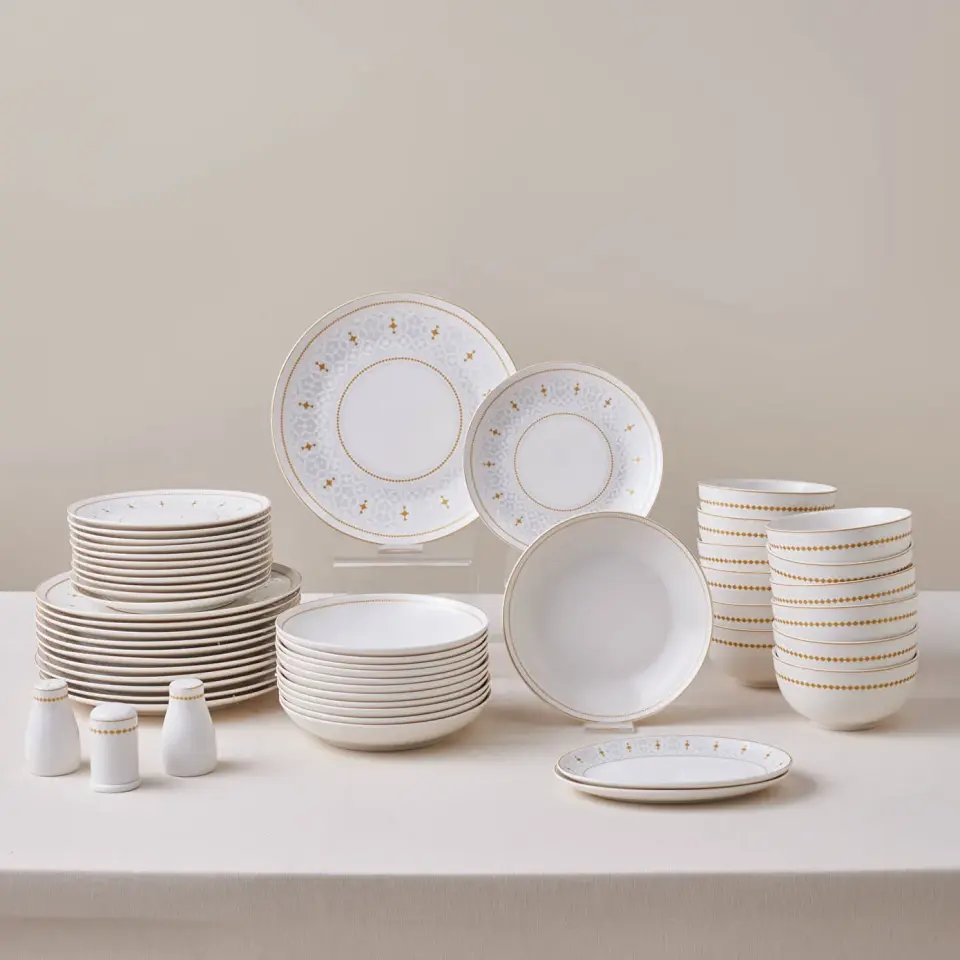 Karaca Forever Bone Endülüs 53 Parça 12 Kişilik Yemek Takımı