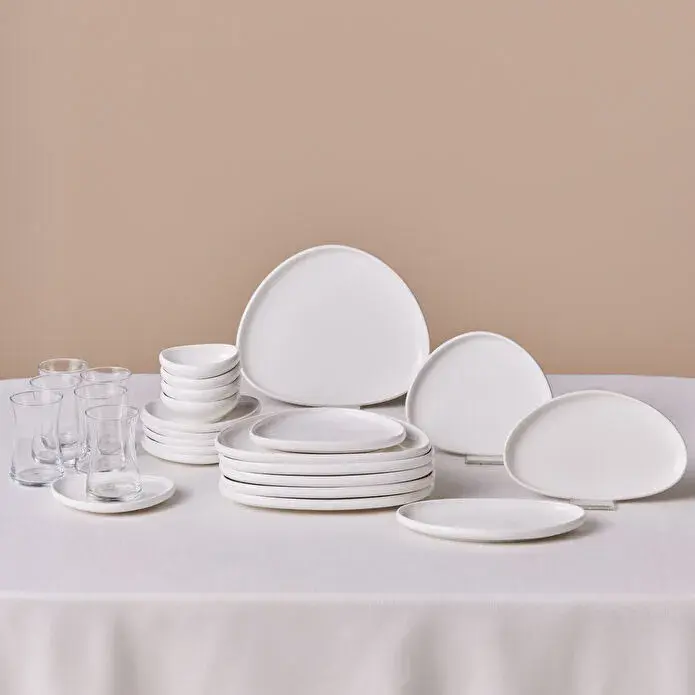 Karaca Forever Bone Miranda 26 Parça 6 Kişilik Kahvaltı Takımı