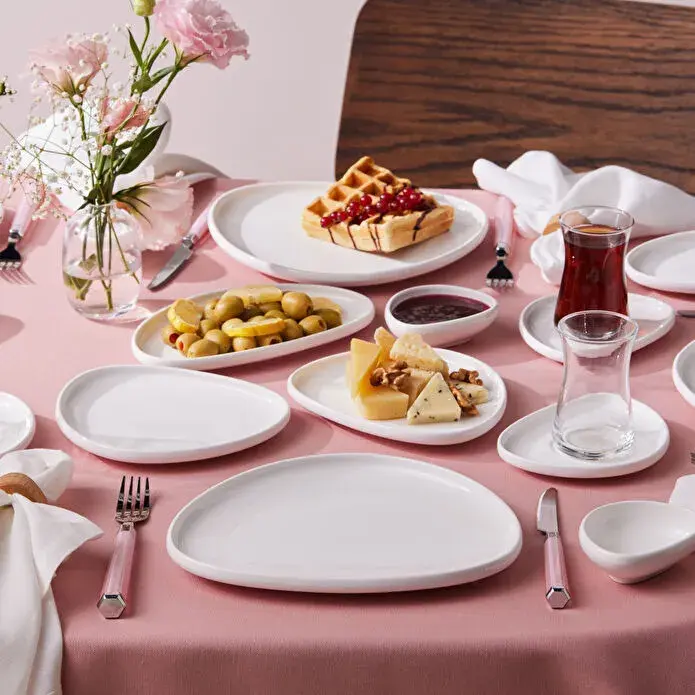 Karaca Forever Bone Miranda 26 Parça 6 Kişilik Kahvaltı Takımı