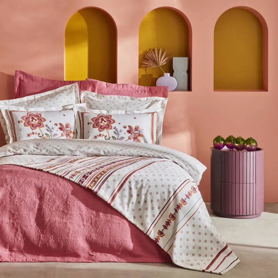 Karaca Home Rebecca Çift Kişilik Summer Set Fuşya
