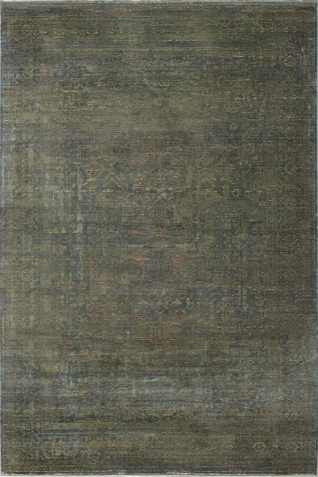 EMPERA Gordion - Zeleno Kendinden Saçaklı Modern Halı