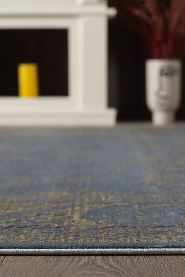 EMPERA Gordion - Gris Kendinden Saçaklı Modern Halı