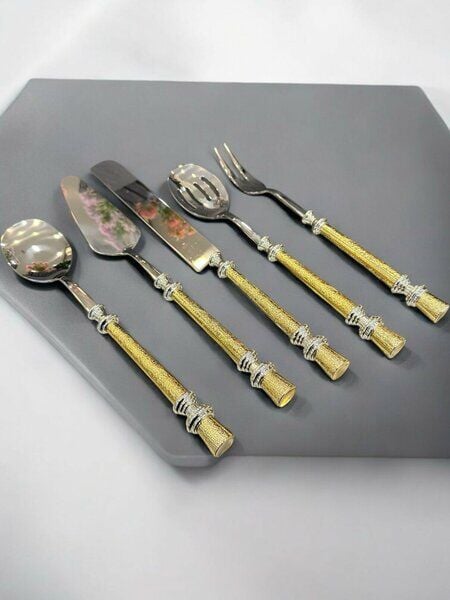 ROYKİNG EYM019 LEYDİ 5 PRÇ SERVİS SETİ ALTIN