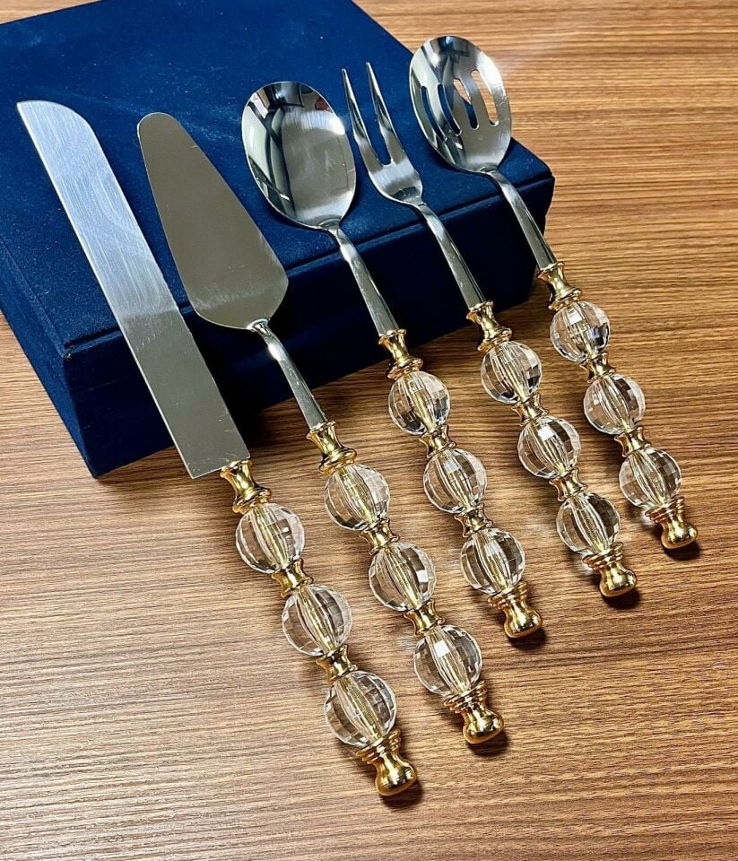 ROYKİNG EYM 062 RUSTİK 5 PRÇ.SERVİS SETİ ALTIN