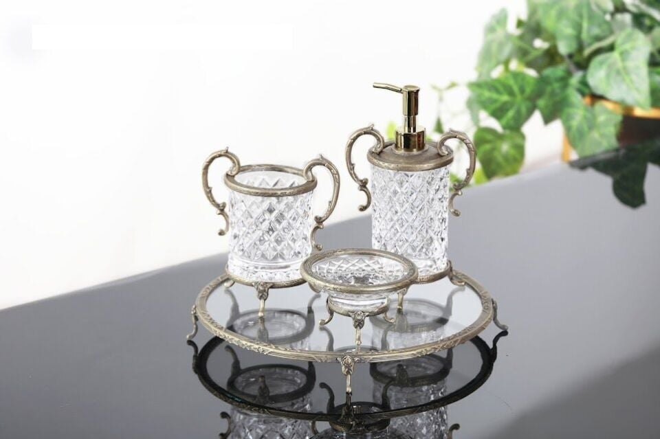 ROYKİNG YSN025 KULPLU BANYO SETİ ANTİK