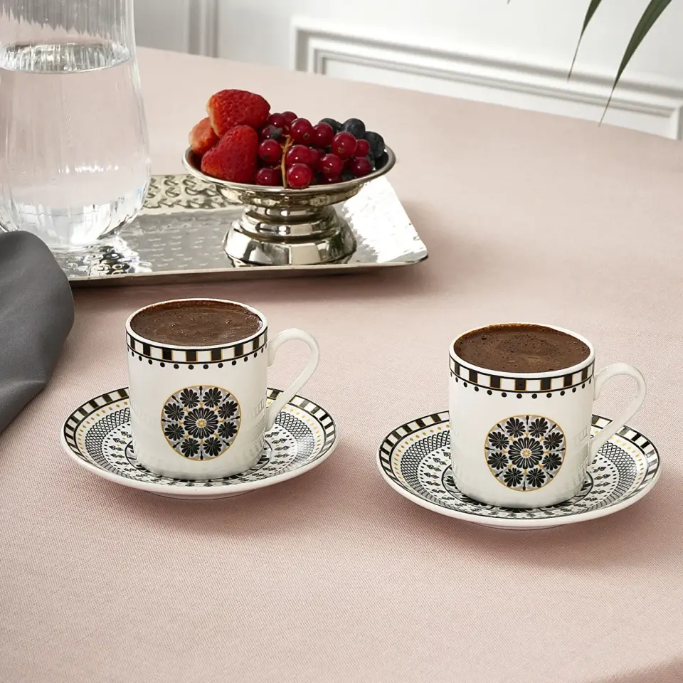 Karaca Tuna 2 Kişilik Kahve Fincan Takımı 90 ml