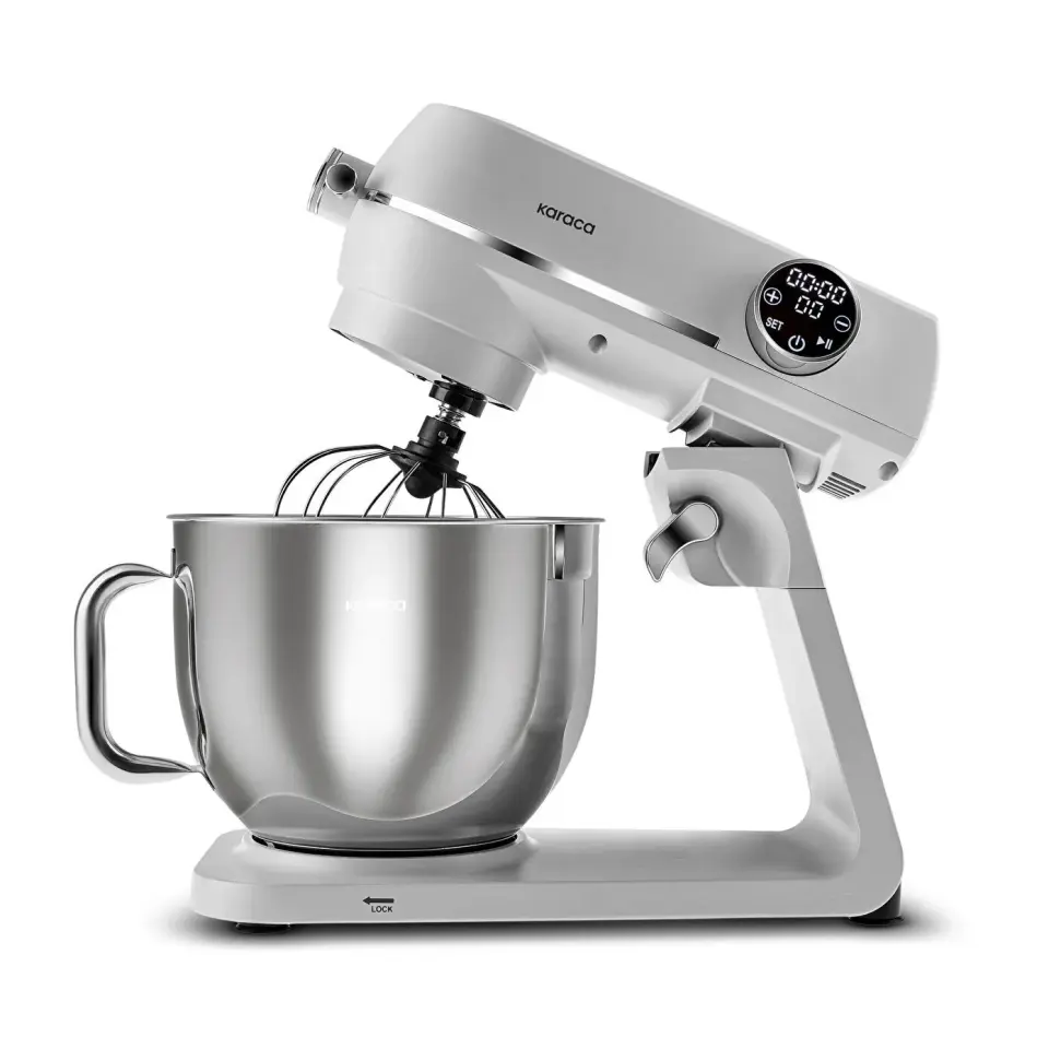 Karaca Multichef Artisan Digital Ekran Döküm Stand Mikser Silver Brushed 1800W 7L