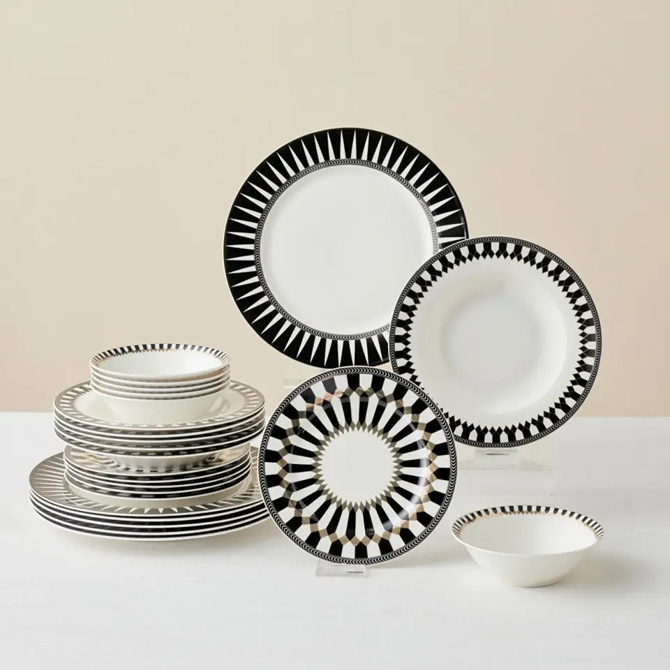 Karaca Elegance Bone Helsinki 24 Parça 6 Kişilik Yemek Takımı