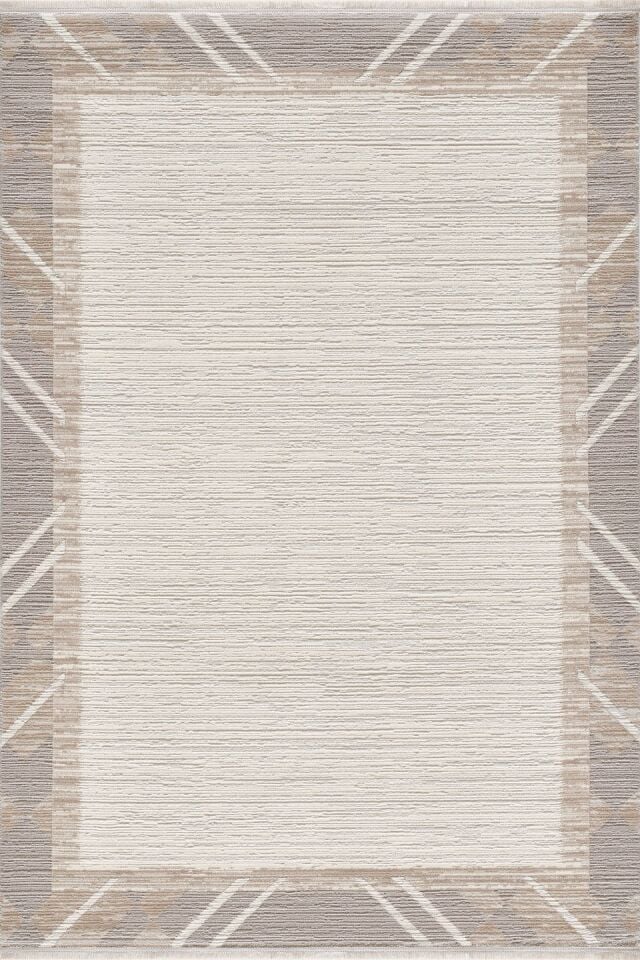 EMPERA Nera - Sandstone Takma Saçaklı Modern Salon Halısı